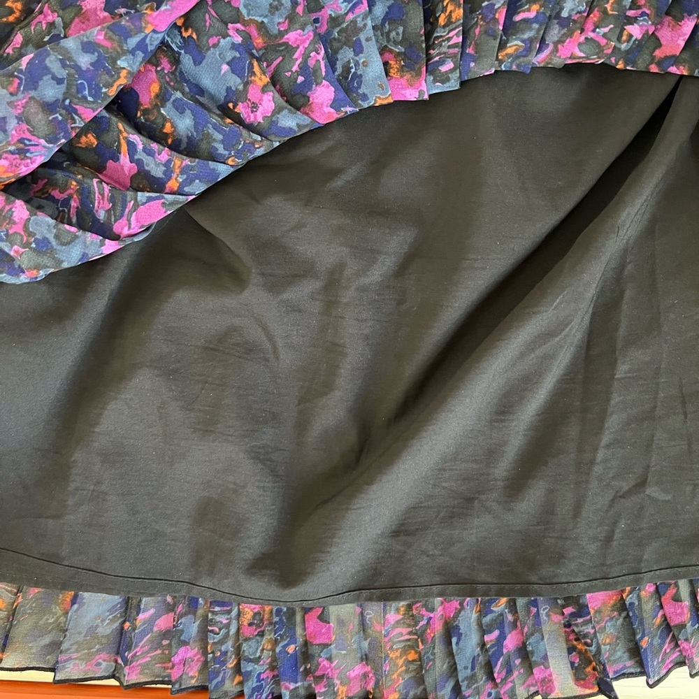 Multicolor Pattern Mini Pleat Skirt - image 5